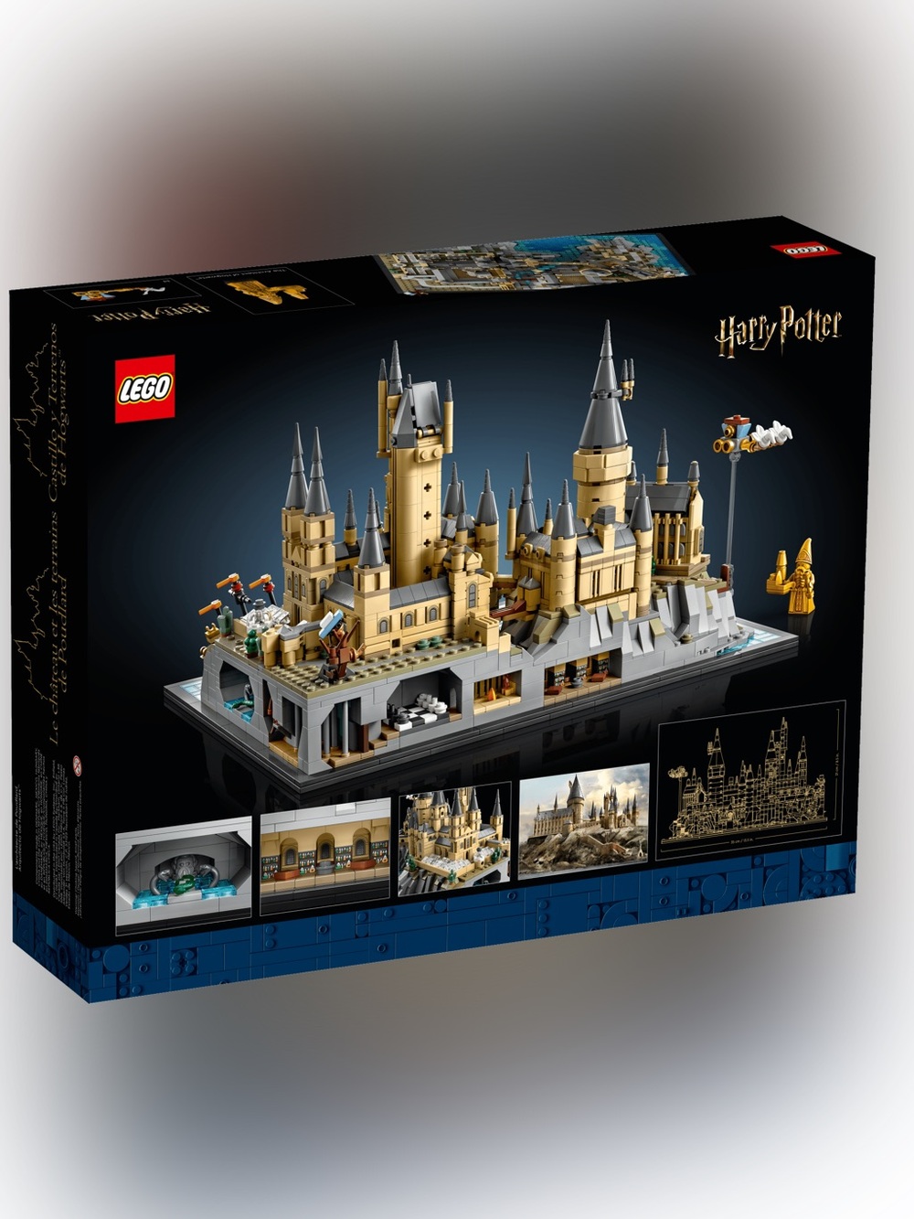 LEGO Hogwarts Castle Display Model - Gold, Gray, Black